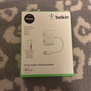 Belkin iPhone audio + charge rockstar - usb lightening connector